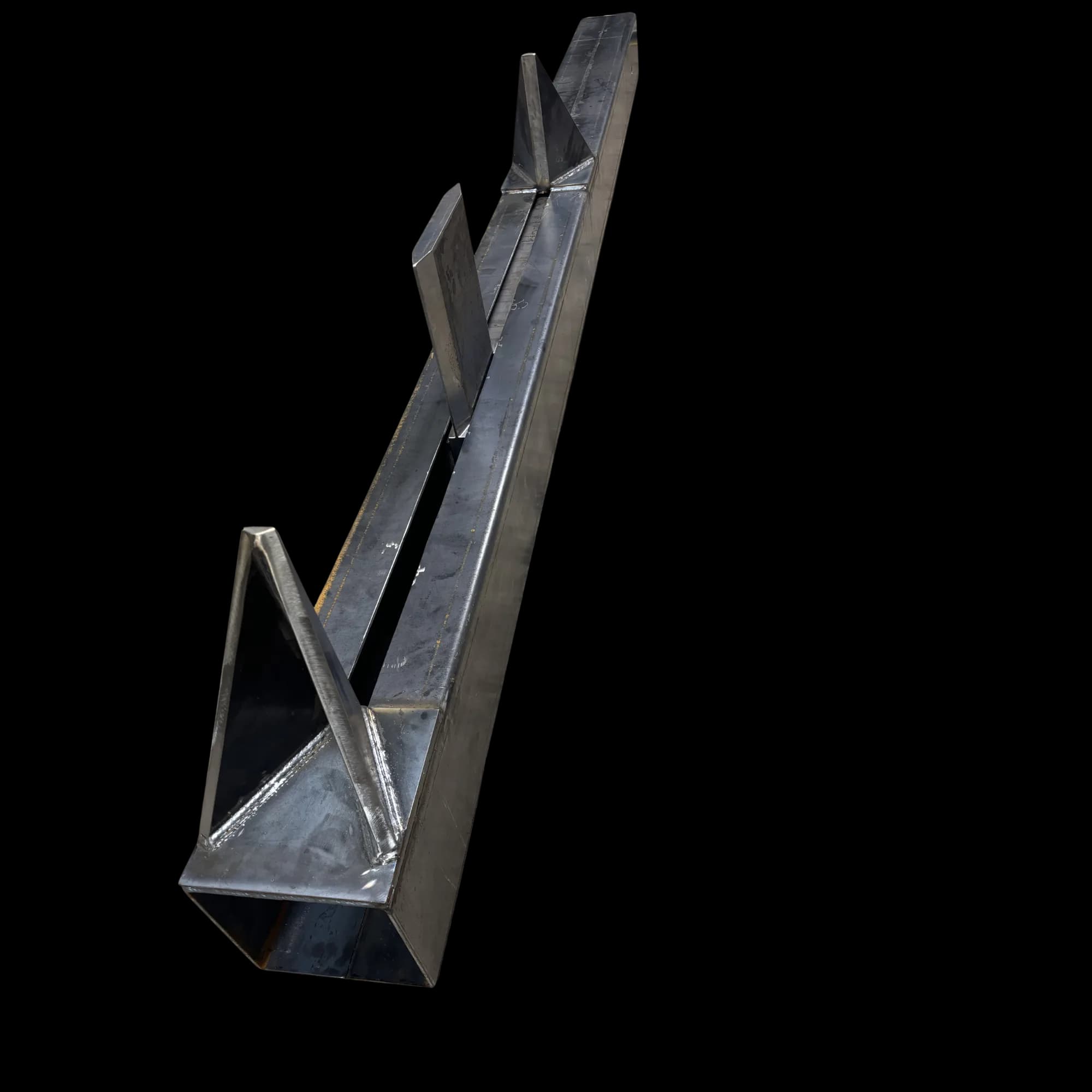 Log Splitter — Full Length — 4-foot log splitter attachment built for an excavator